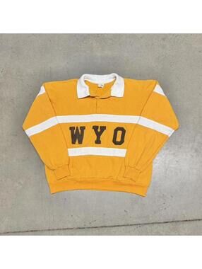 Chalk Line Men's Yellow and White Polo-shirt